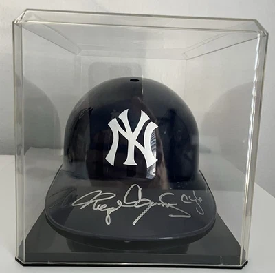 Полноразмерный шлем Yankees с автографом Роджера Клеменса Cy6 *с витриной!* Сертификат подлинности Clemens - Изображение 1 из 4