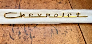 1957 Chevy "Chevrolet" Script, Gold-NEW - Bild 1 von 6