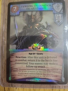 2003 WarCry CCG Siege Of Darkness Set- Tyrone, Defender Of Ulthuan #113 Foil - Picture 1 of 1