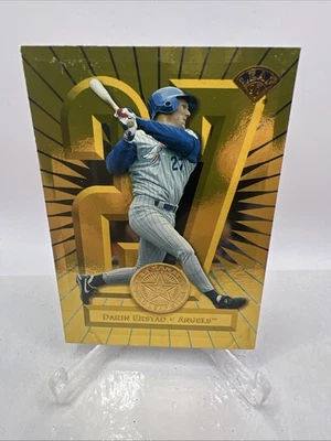 1997 Leaf 22 Karat Gold Stars # 25 DARIN ERSTAD #d /2500 Anaheim LA Angels - Image 1 of 2