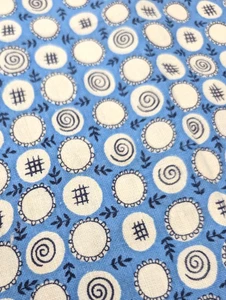 Vintage 40s 50s Complete Feedsack Light Blue White Polka Dot Print Quilt Cotton - Picture 1 of 14