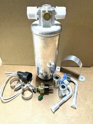 A/C ALUMINUM DRIER KIT  5/8" X  5/8" O-RING W/ FITTING COMBO W/ BINARY SWITCH - Image 1 of 4