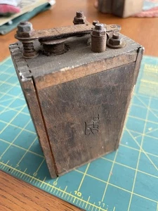 Antique Ford Script Branded Wooden Buzz Box Ignition Coil Vintage Car Truck - Picture 1 of 8