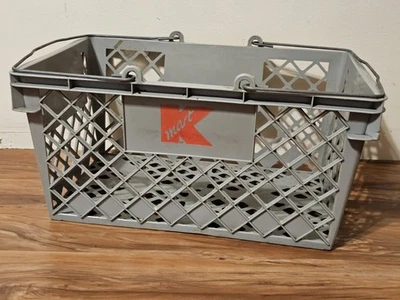 K Mart Cesta de Compras Gris Y Rojo Carrito Bolsa Tienda Big Kmart De Colección Foto 1 de 4