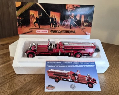 Matchbox Models of Yesteryear  YSFE 01 - 1930 Ahrens Fox Quad - Sondermodel OVP - Bild 1 von 4
