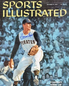 VERN LAW PITTSBURGH PIRATES  SPORTS ILLUSTRATED  ACTION SIGNED 8x10 - Picture 1 of 1