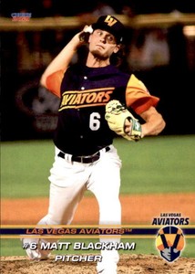 2021 Las Vegas Aviators Choice #7 Matt Blackham Overland Park Kansas KS Card