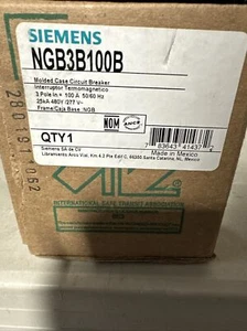 Siemens NGB3B100B Circuit Breaker New In Box - Picture 1 of 2