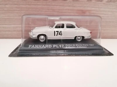 PANHARD PL17 RALLYE DE MONTE CARLO 1961 #174 1:43  1 / 43 EDIZIONE EDICOLA MODEL - Immagine 1 di 4