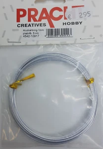 PRACHT creatives Hobby: Aludrahtring,  5 Meter,  1 mm,  platinfarben #6288 - Bild 1 von 1