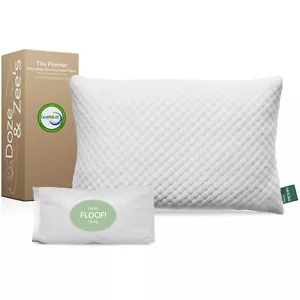 Doze & Zee's Premier Queen Size Adjustable Memory Foam Cooling Bed Pillow - Picture 1 of 11
