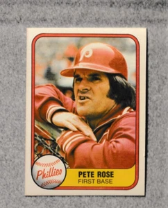 1981 Fleer #1 PETE ROSE Cincinnati Reds Phillies NR MINT to MINT - Bild 1 von 2