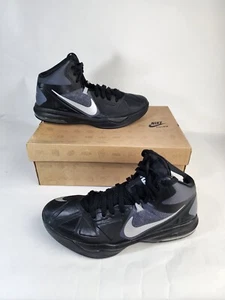 Nike Air Max Body U mens size 9.5 basketball shoes black silver mid top shoes - Picture 1 of 8