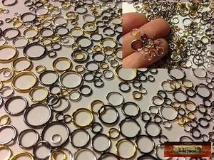 Mini anillos de salto M01122 MOREZMORE 300 3 4 5 6 7 8 9 10 mm oro plata bronce - Imagen 1 de 3