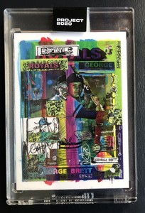 TOPPS PROJECT 2020 #11 GEORGE BRETT by GREGORY SIFF PR /1277 ROYALS 1975