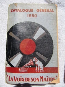 1950 French HMV La Voix de Son Maitre General CATALOG Catalogue de Disques 78 . - Picture 1 of 5