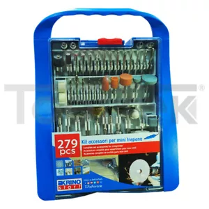 KIT PER DREMEL MINI TRAPANO MINIUTENSILE 279 ACCESSORI PUNTE FRESE - Foto 1 di 3