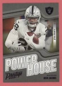 Josh Jacobs 2021 Panini Prestige POWER HOUSE PURPLE PARALLEL Card #PH-JJ /149