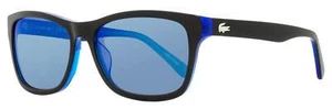 Lacoste Rectangular Sunglasses L683S 002 Black/Blue 55mm - Picture 1 of 2