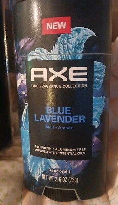 Desodorante Axe Blue Lavanda FINA FRAGANCIA 2,6 OZ.  Smells Like Cologne nuevo sin caja Foto 1 de 4