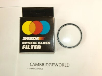 UV FILTER f OLYMPUS CAMERAS 49mm NEW ULTRA VIOLET MADE in JAPAN by ZYKKOR in BOX - Image 1 of 2