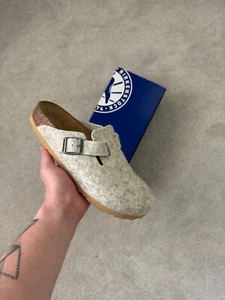 Birkenstock Boston Clog Eggshell Wool UK 5.5 - BRAND NEW 🚚✅ - Imagen 1 de 5