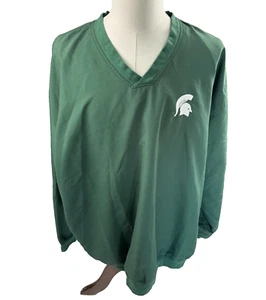 Badger Michigan State Spartans Activewear Golf Windbreaker Pullover Mens 3XL - Picture 1 of 5