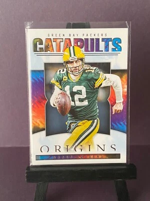 2022 Panini Origins AARON RODGERS Catapults Insert Card - Green Bay Packers - Image 1 of 2