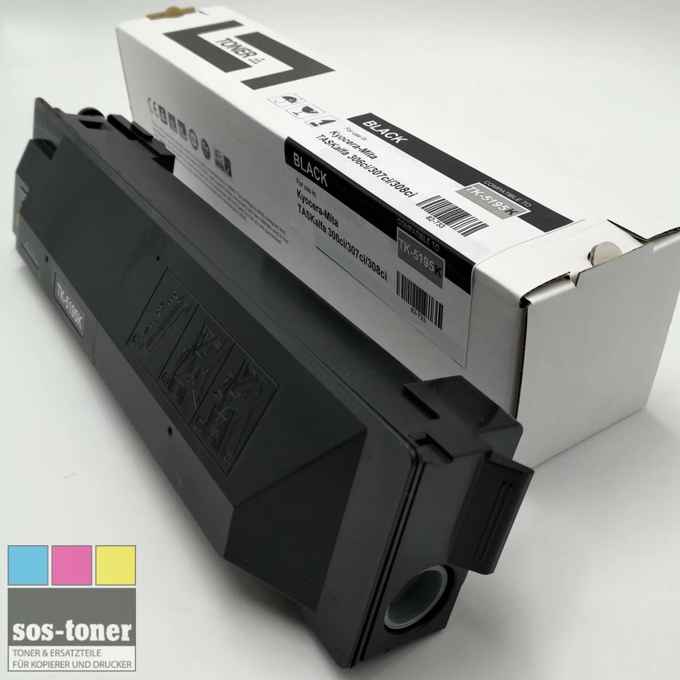 Toner Black für Kyocera-Mita TASKalfa 306ci, 307ci, 308ci kompatibel zu TK-5195K