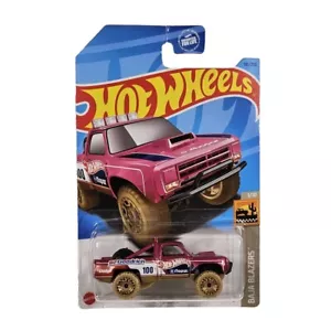Hot Wheels '87 Dodgr D100 rosa #43 HW Baja Blazer 1/10 Spielzeug KOMBINIERTER VERSAND - Bild 1 von 2