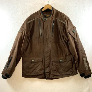 Roland Sands Designs RSD Mens Houston Motorcycle Jacket Sz XL Brown Waxed Cotton - Picture 1 of 21