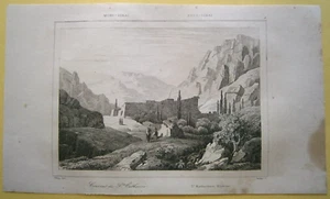 1847 print SAINT CATHERINE'S MONASTERY, SINAI, EGYPT, #3 - Picture 1 of 1