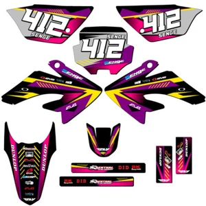 2011-2016 CRF 100 SURGE Purple Senge kit de gráficos compatible con Honda - Imagen 1 de 10