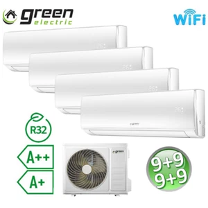Klimaanlage Quadri-Split 9000+9000+9000+9000 Btu R32 A++/A+ Green Electric EVO W - Bild 1 von 3