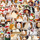 50Pcs Cartoon Guinea Pig Stickers Cute PVC Decals Funny Decoration Sticker Sp