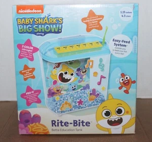 NIB Nickelodeon Baby Shark's Big Show Rite-Bite Betta Education Fish Tank 1.13 G - Picture 1 of 4