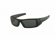 Oakley 03-473 Gascan Matte Rectangular Sunglasses 60mm - Black/Gray