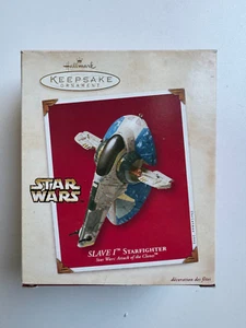 Hallmark -Keepsake Ornament- Star Wars Attack of the Clones- SLAVE 1 Starfighter - Bild 1 von 3