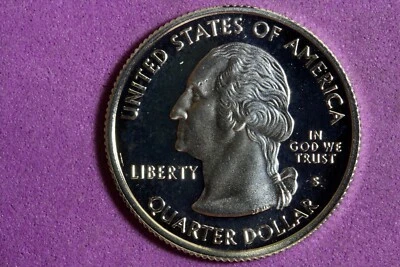 2001 - S PROOF "NEW YORK " STATEHOOD Washington Quarter! #J28686 - Image 1 of 2