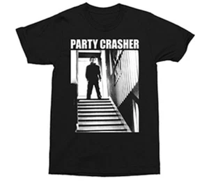 Michael Myers Party Crasher Horror Slasher Black Graphic Tee-Shirt 54-38 - Picture 1 of 3