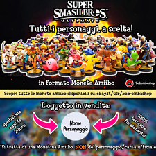 ✅ Monete Amiibo SUPER SMASH BROS 🔥 OGNI PERSONAGGIO a scelta⭐️ Carta Coin NFC💥