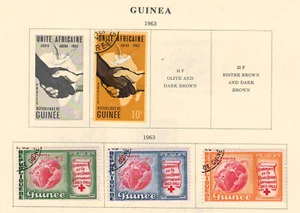 GUINEA 1963 Very Fine Stamps Hinged on list - Picture 1 of 1