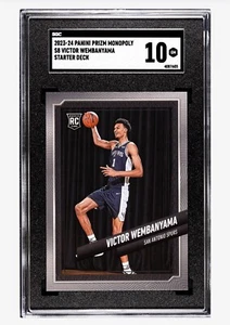 ⬛️ Victor Wembanyama 2023-24 Panini Prizm Monopoly S8 (RC) SGC 10 Spurs Rookie - Bild 1 von 1