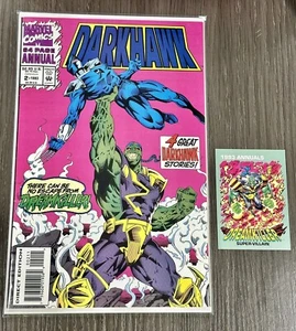 Darkhawk 64 Page Annual #2 1993 Dreamkiller W/ Trading Card Marvel Comics - Picture 1 of 5