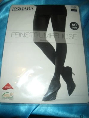 Esmara 60 den blickdichte Strumpfhose Gr. 36-38 schwarz Collant Tights OVP - Bild 1 von 2