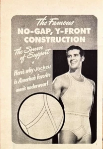 Jockey Underwear Men Kenosha WI Vintage Print Ad 1944 - Picture 1 of 6