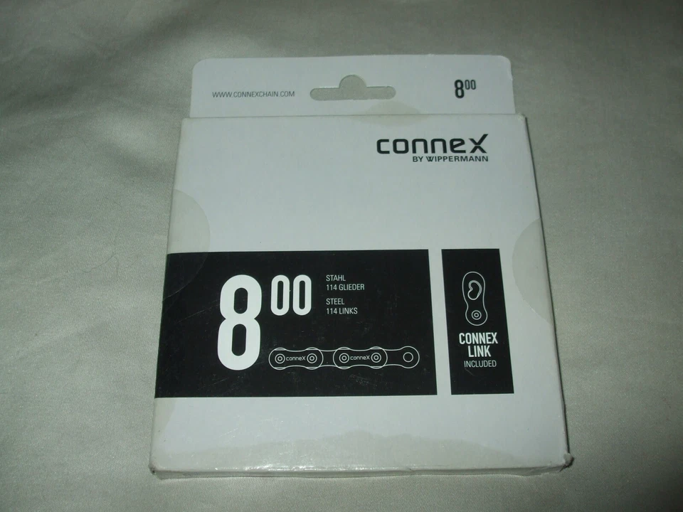 Wipperman Connex 800, 8-Speed Steel Chain, with Connex Link, 114 Links - Image 1 of 1