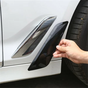 Fit for BMW 5 Series G30 18 Bright Black Side Vents Cover Fender Light Trim 2pcs - Picture 1 of 8