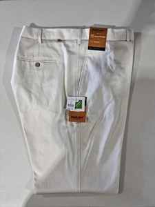Mens Farah Classic Casual Trousers Khaki 107W - Picture 1 of 2
