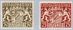Bayern, Dienst Nr. D 39 I, 41 I, unverausgabt, einwandfrei postfrisch - Bild 1 von 1